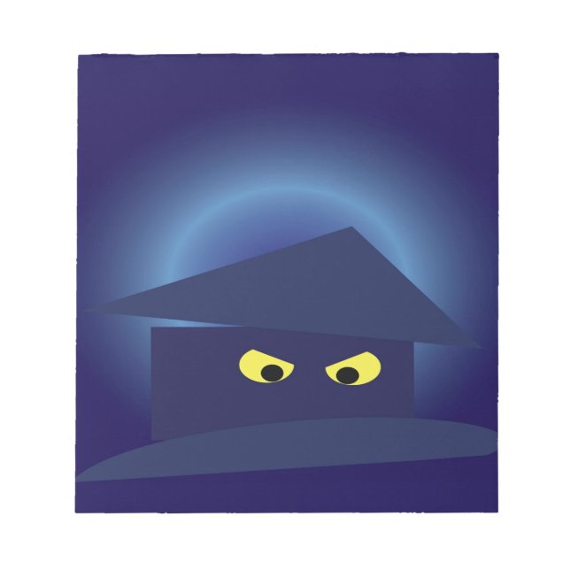 Scary House  Silver Moon Notepad (Front)