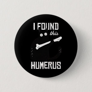 Scary I Found This Humerus Cat Black Humourous Med 6 Cm Round Badge