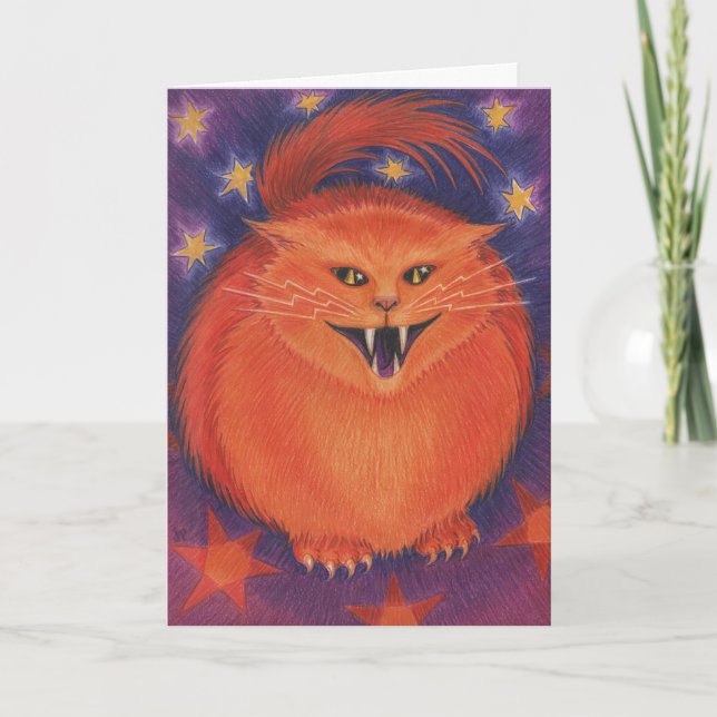 Scary Jack 'Happy Halloween' greetings card (Front)