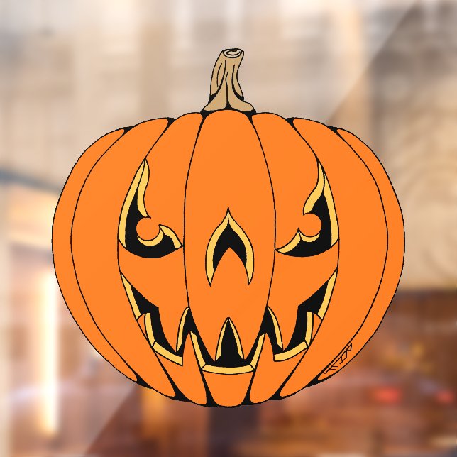 Scary Jack-o'-Lantern Halloween Design (Sheet 2)