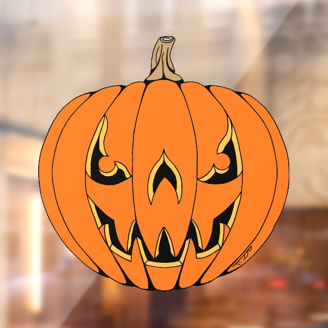 Scary Jack-o'-Lantern Halloween Design (Sheet 2)