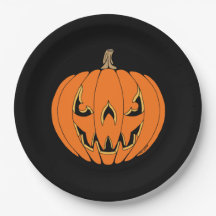 Scary Jack-o'-Lantern Halloween Design