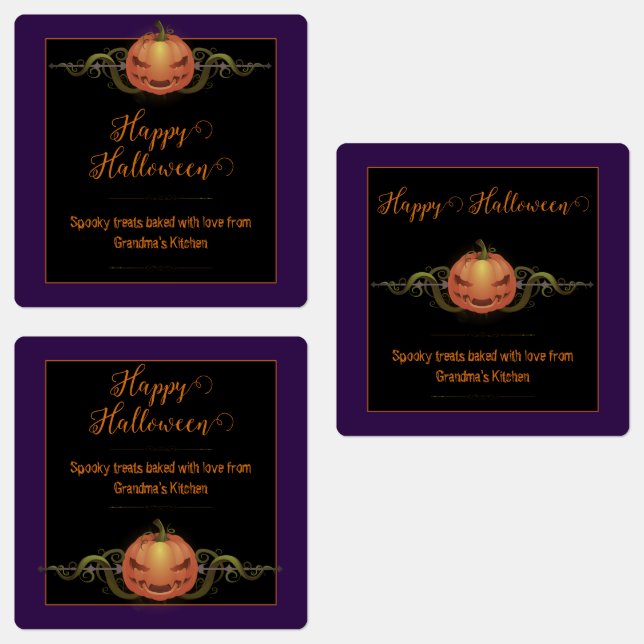 Scary Jack-o-Lantern Halloween | Purple (Group)