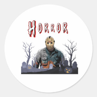 Scary Jason Horror Scene Sticker Spooky Halloween