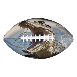 Scary Jaws: Australian Crocodile Leaping Football
