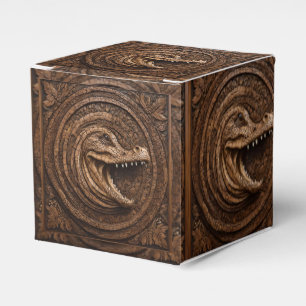 Scary Jaws: Australian Crocodile Wood Print Favour Box