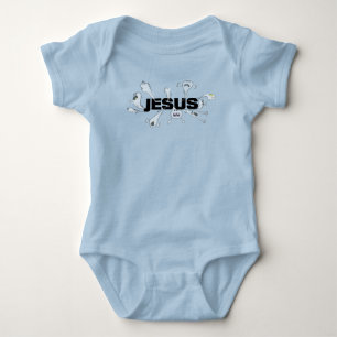 Scary Jesus Baby Bodysuit