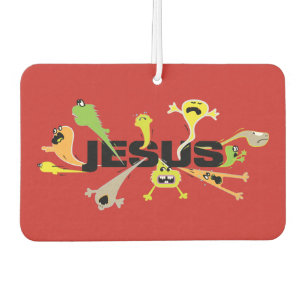 Scary Jesus Car Air Freshener