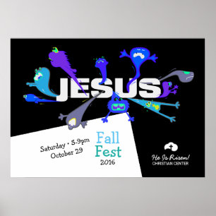 Scary Jesus Nights Poster