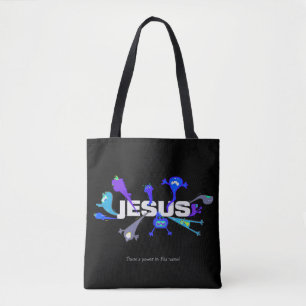 Scary Jesus Nights Tote Bag