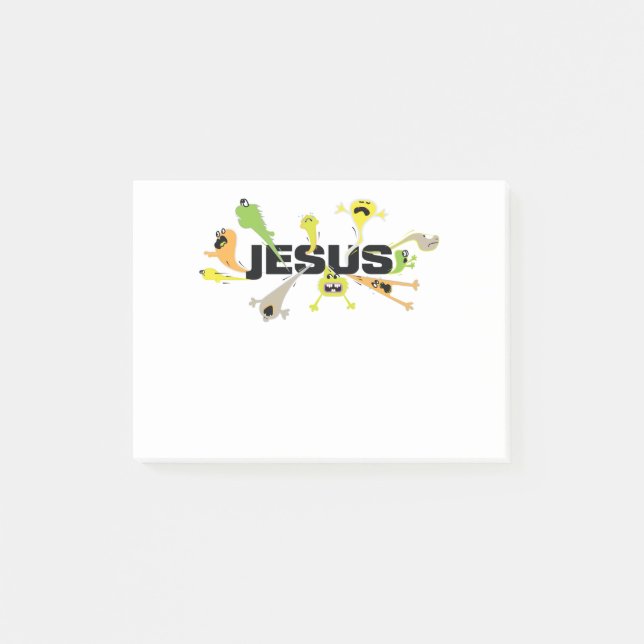 Scary Jesus Post-it Notes (Front)