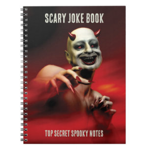 Scary Joke Book. Top Secret Notes. Devil T-Shirt Notebook
