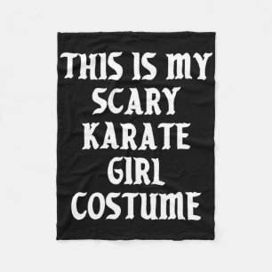 Scary Karate Girl Costume Halloween Sports Martial Fleece Blanket