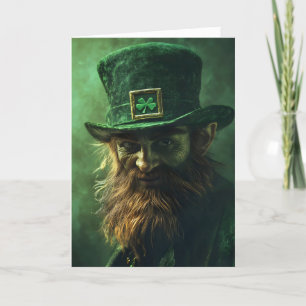 Scary Leprechaun St. Patrick's Day Holiday Card