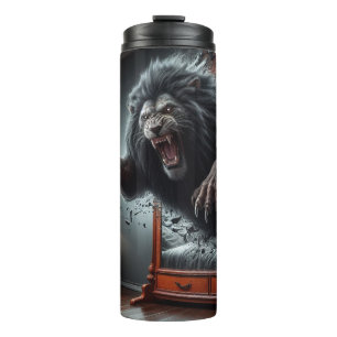 Scary Lion Thermal Tumbler