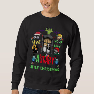 Scary Little Christmas Horror Holiday Design   Sweatshirt
