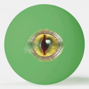 Scary Lizard Reptile Dragon Dinosaur Monster Eye Ping Pong Ball