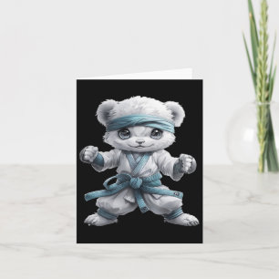 Scary Martial Arts Fighter Karate Boxer Comt Kung Card