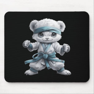 Scary Martial Arts Fighter Karate Boxer Comt Kung Mouse Pad