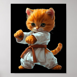 Scary Martial Arts Fighter Karate Boxer Comt Kung  Poster