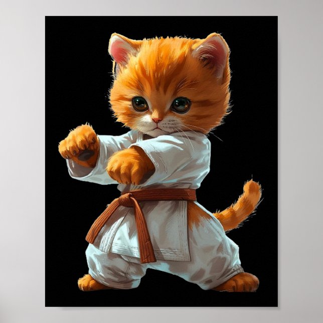 Scary Martial Arts Fighter Karate Boxer Comt Kung  Poster (Front)