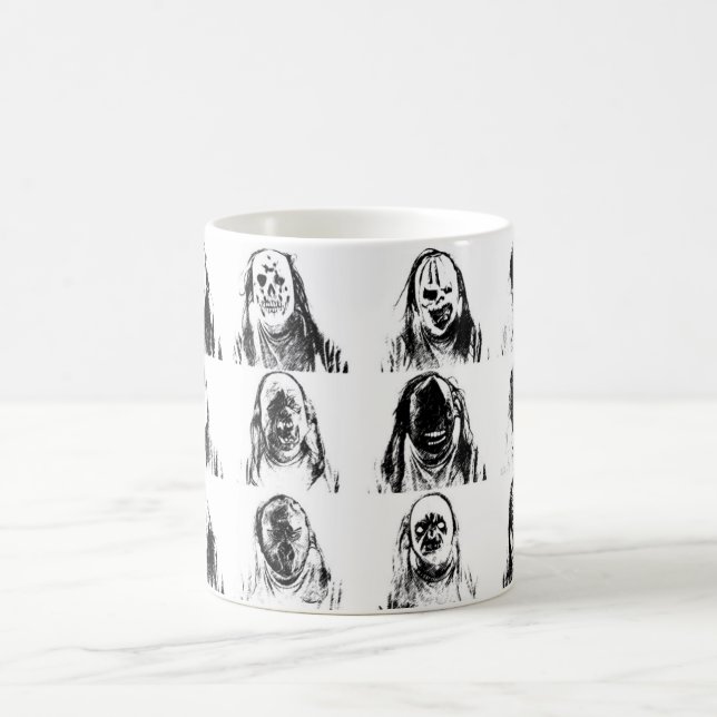 Scary Masks Coffee Mug (Center)