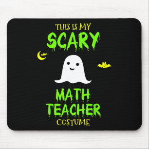 Scary Math Teacher Costume Halloween Lazy Easy Chr Mouse Pad