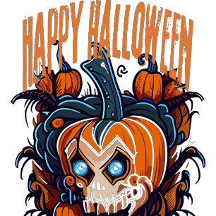 Scary Modern Pumpkin Carving T-Shirt