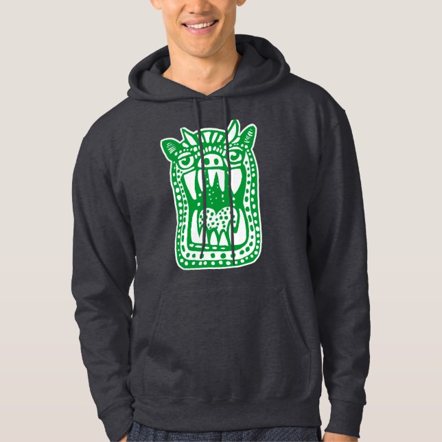 Scary Monster - Green Hoodie (Front)