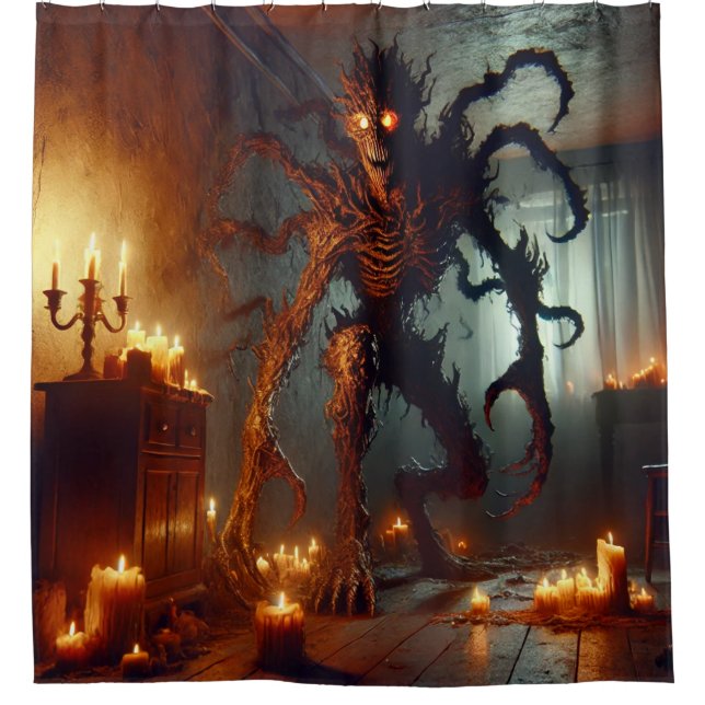Scary Monster Shower Curtain (Front)