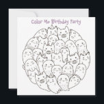 *~* Scary Monsters Customisable COLOR ME Birthday Invitation<br><div class="desc">*** BE SURE TO CHECK THAT IT IS MATTE PAPER *** Colour Me / Colour IT / Colouring Cute BIRTHDAY PARTY INVITATION. The little ones get to colour the card at home and then bring it to the party for a prize. Here is a very customisable scary monsters children's Birthday...</div>