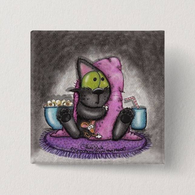 Scary Movie -Cat and Mouse 15 Cm Square Badge (Front)