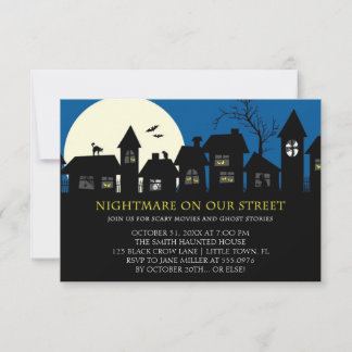 Scary Movie Halloween Party Invitation