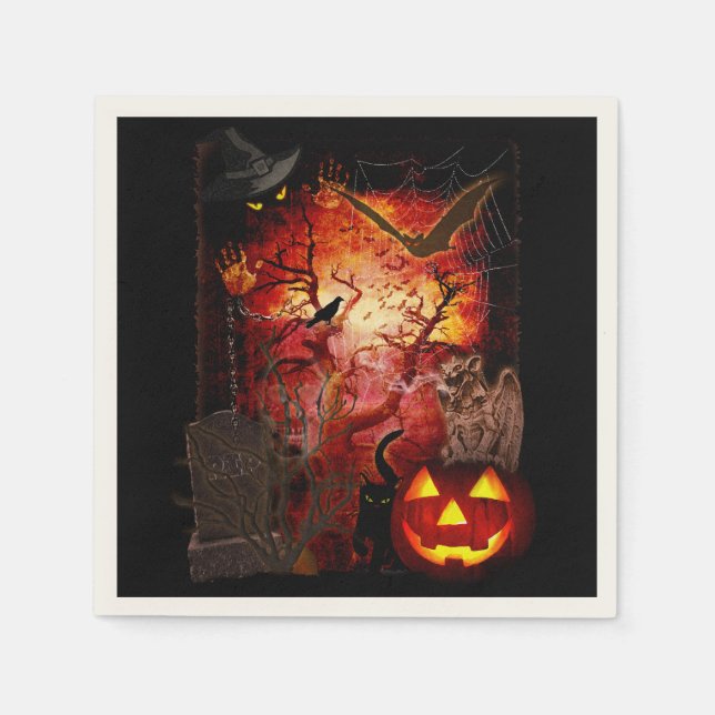 Scary Napkin for your Halloween Party (Front)