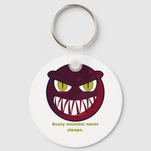 Scary never sleeps. key ring