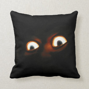 scary night eyes cushion