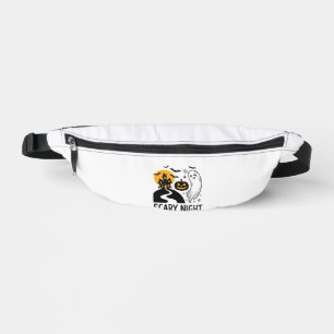 Scary Night Halloween Haunted House Ghost Design_1 Bum Bags