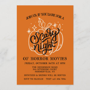 Scary Night Halloween Invitation