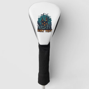 Scary Night Haunted House Ghosts Cemetery Golf Head Cover