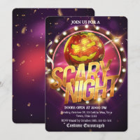 Scary Night Marquee Disco Pumpkin Halloween Party