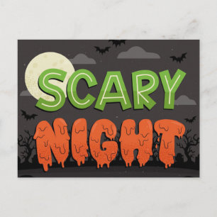 Scary Night Postcard