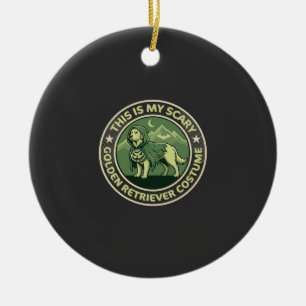 Scary Night Raven Apple Spooky Haunted Castle Hall Ceramic Ornament