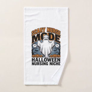 Scary Nurse Costume Halloween Ghost Nursing Shirt_ Hand Towel