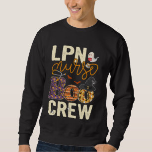 Scary Nurse Halloween Ghost Spider LPN Nurse Boo C Sweatshirt