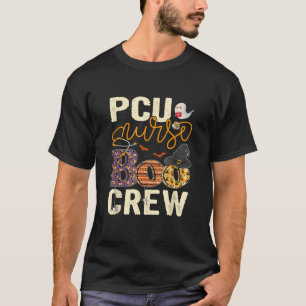 Scary Nurse Halloween Ghost Spider PCU Nurse Boo C T-Shirt