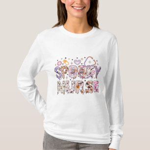 Scary Nurse Halloween Long Sleeve T-Shirt