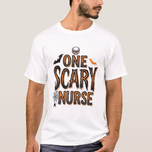 Scary Nurse Halloween Vintage Engraving Shirt Desi