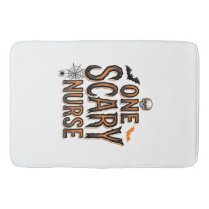 Scary Nurse Halloween Vintage Engraving Shirt Desi Bath Mat