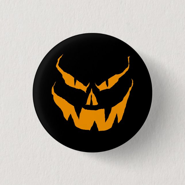 Scary O Lantern Pin (Front)