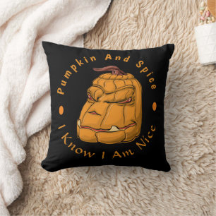  Scary Orange Halloween Pumpkin Spooky Fun Cushion